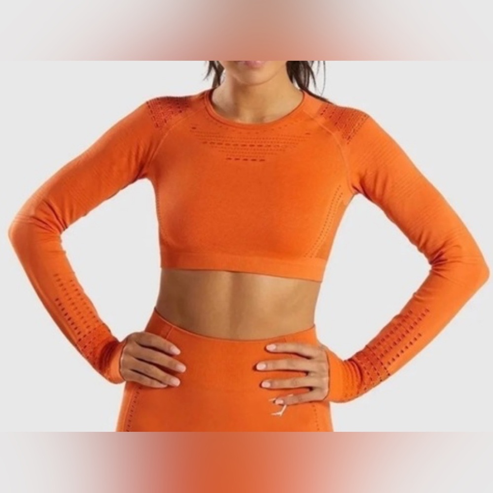 Gymshark Volt Long Sleeve Cropped Shirt size XS